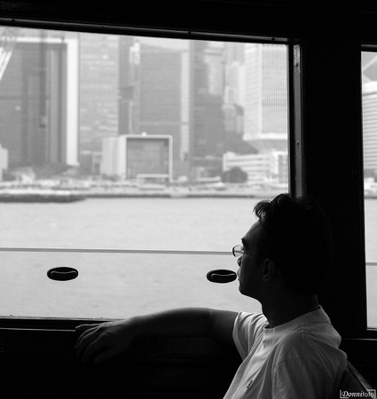 Hong Kong - Sullo Star Ferry in Victoria Harbour