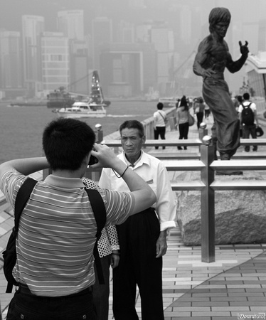 Hong Kong - Tsim Sha Tsui - Avenue of Stars - Statua di Bruce Lee