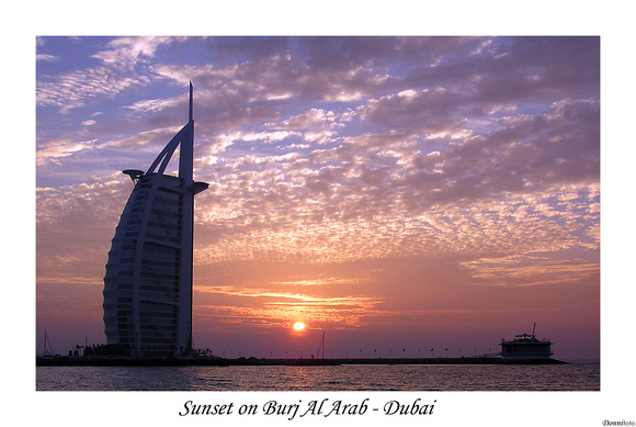 Burj Al Arab al tramonto