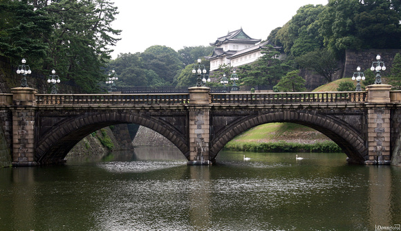 Tokyo - Giardino del Palazzo Imperiale - Il ponte Nijubashi